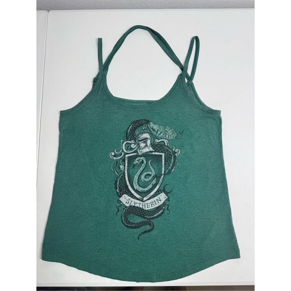 Harry Potter Womens Slytherin Juniors Strap Tank Top Sz S Green See Description